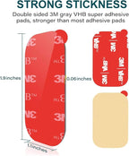 APPS2Car 3M Vhb Sticky Adhesive Pads Replacement Mounting Tape 4 Pcs, Dashboard Sticker Pads for Magnetic Phone Car Mount,Car Mount Adhesive,Double Sided 3M Adhesive Pads,Car Mount Sticker Tapes