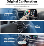 Wireless CarPlay Adapter for iPhone & Android Auto,5GHz WiFi Dongle for Stable Zero-Delay Connection,Plug & Play to Convert Wired CarPlay to Wireless,Compact Aluminum Design,iOS 10+ Android 11+