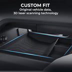 Lower Center Console Organizer Tray for Land Rover Defender 90/110/130 2026 2025, Interior Accessories Insert Tray Storage Box for 2025-2026 Defender, Black