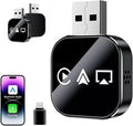 2026 Upgrade 3 in 1 Screen Mirroring for iOS Android Phone,Wired to Wireless Screen Mirroring Carplay Adapter for Car,Mirror Link Auto Adapter with 2.4/5Ghz WiFi & Bluetooth 5.0