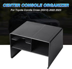 Autorder Center Console Organizer for Toyota Corolla Cross 2022 2023 2024 2025 Without Wireless Charger Accessories Armrest Storage Box Secondary Insert Tray Black(Not for Corolla)
