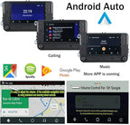 SCUMAXCON Car Stereo Carplay Android Auto MIB2 RCD360 Pro Bluetooth RVC USB 6.5" Touchscreen for VW Jetta Golf Tiguan Passat Caddy EOS Passat Touran CC