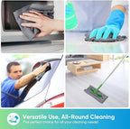 HOMEXCEL Grey Microfiber Cleaning Cloths, 10 Pack Microfiber Towels for Cars, Lint & Scratch-Free Cleaning Rags for House, Kitchen and Car 11.5 x 11.5 inch