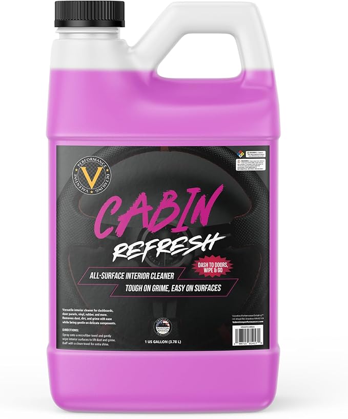 VPD All-Surface Interior Cleaner, 1 Gallon Cabin Refresh – Interior Car Cleaner for Dash, Leather, Vinyl, Plastic, Screens, Streak-Free, No Shine, OEM Finish, Fast Cleaning, Safe on All Surfaces