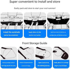 Graphene Car Windshield Sun Shade for MINI Clubman 2008-2014 2016 2017 2018 2019 2020 2021 2022 2023 2024, Foldable Automotive Windshield Sunshades,Dashboard Protection, UV Protection Silver_L
