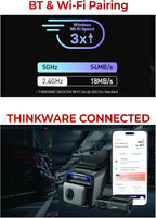 THINKWARE U3000 PRO 4K Front Dash Cam, 64Ghz Built-in Radar Buffered Parking Mode, STARVIS 2 Sensors, HDR, 5GHz Wi-Fi GPS, LTE or Cabin Cam Compatible (64GB Memory Card, CPL, Hardwiring Cable Incl)