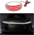 Ohleats 79 Inch Car Hood Light Strip, Exterior Flexible Daytime LED Running Light, Waterproof Auto LED Strip Light with Dynamic Scan Start-up Effect, Car Accessories for SUV Truck (White)