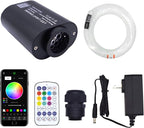 Starlight Headliner Kit Fiber Optic Lights Star Lights for Car with Remote APP Control Twinkle Music Mode RGBW Sound Activated 400Pcs*0.03in*9.8ft
