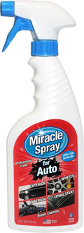 MiracleSpray All-Purpose Car Interior Cleaner – MiracleSpray for Dashboard, Leather Seats, Carpet & Upholstery – Powerful Automotive Detailing Spray – Safe on Vinyl, Plastic & Trim