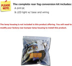 iJDMTOY Super Bright Brilliant Red LED Lighting Kit Compatible With 2014-2016 Scion tC Rear Fog Light Assy