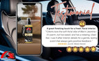 3E Car Air Freshener Premium Jasmine Scent 16 fl oz – Professional Automotive Air Freshener & Odor Eliminator, Long-Lasting Interior Fragrance for Cars, Trucks, SUVs, RV, Home & Office (JASMINE)