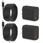 iPhone 17 16 15 Charger Fast Charging,20W USB C Wall Charger Block with 10ft Type C to C Cable Cord for Apple iPhone 17/17 Pro/17 Pro Max/17 Air/16/16 Plus/16 Pro/16 Pro Max/15 Pro Max/iPad Pro Black