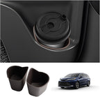 LUWU 2025 2026 Sienna Center Console Cup Holder Compatible with 2021 2022 2023 2024 2025 2026 Toyota Sienna Interior Accessories Rear Seat Door Side Silicone Cup Holder Insert Sienna 2025 Accessories