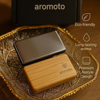 Wooden Car Air Freshener – Premium Natural Scents for Every Drive – Car Odor Eliminator (Orange)