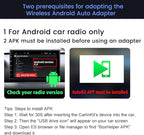 Carlinkit Wireless CarPlay USB Adapter Only Compatible with Android car radios. only for Android Version 4.4.2 or Above. APK Must be Successfully Installed Before use. Model:CPC200-CCPA