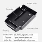 TTCR-II for Chevy Blazer Center Console Organizer 2019-2024 2025, for 2019-2024 2025 Chevy Blazer Console Organizer Tray Secondary Storage Box
