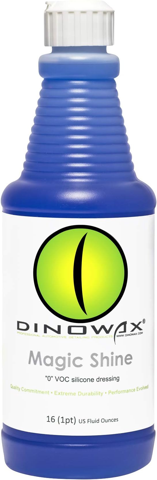 Dinowax Magic Shine | Multi-Purpose Glossy Dressing for Interior & Exterior | Professional-Grade (16 Oz)