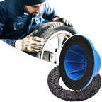 Wheel Hub Grinder Cleaning Rotor Wheel Hub Brush Grinder Rust Grinding Cleaning Rotor Rim for Cordless Air Drill