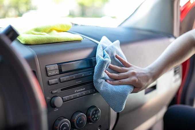 The Rag Company - Edgeless 300 - Microfiber Detailing Towels, Perfect for Removing Polishes, Sealants, and Glaze; Great for Interior Cleaning and Dirty Jobs; 300GSM, 16in x 16in, Yellow (10-Pack)