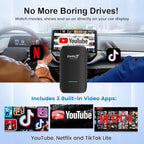 Carlinkit Wireless CarPlay & Android Auto Adapter CP2A PRO 3-in-1 Android(2+16G) System for OEM Wired CarPlay Cars, Support Netflix/You Tube/TikTok Lite, with USB-A/C from 2016 & iOS 10+/Android 11.0+