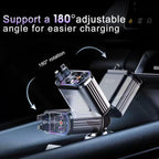 4 in 1 Retractable Car Charger with Starry Light,69W USB-C Fast Car Charger, for iPhone 17/16/15/14/13/12/11, Android,Pixel,Cigarette Lighter Charger (for Lightning+USB-C)