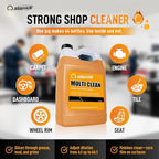 Nanoskin MULTI CLEAN All Purpose Concentrated Cleaner 55 Gallons –Removes Dirt, Grease & Stains on Counters, Carpet, Floors, Fabric, Equipment & Vehicles | Use with Sprayers, Scrubbers, Washers & More