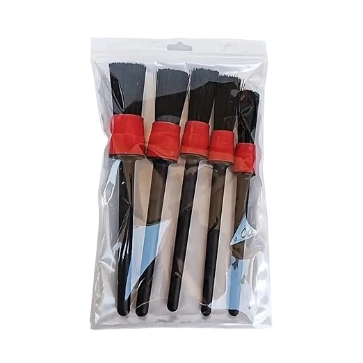 Carbon Brush Detailing Brush Set Car Brushes Car Detailing Brush for Car Cleaning Detailing Brush Dashboard Air Outlet Wheel Brushes(OPP Set)