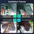 Fitcamx Front 4K+Rear 1080P Dash Cam Adapts for Mercedes-Benz G-Class 2019-2024 G550 (HD2-6166/with 10 Vents), OEM Look, Dual HD Video, WiFi & APP, Loop Recording, G-Sensor, Easy to Set, 128GB Card