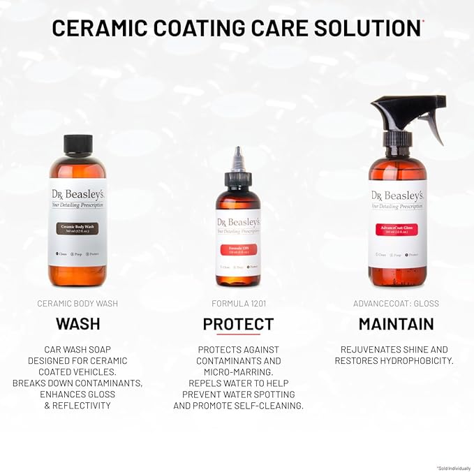 Dr. Beasley's Formula 1201 Coating - 12 oz. Instant Bonding Coating, Withstands Hundreds of Washes, Hydrophobic