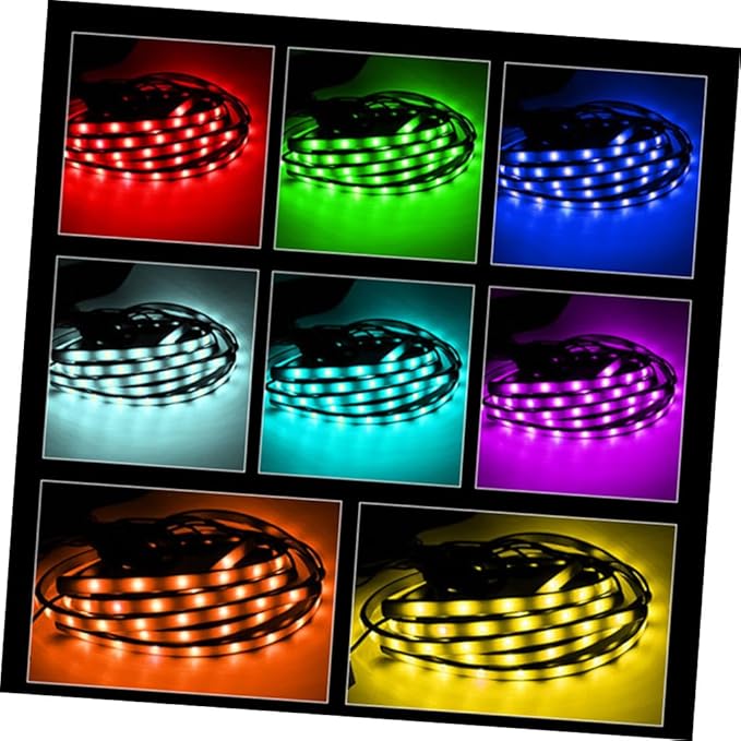 Alipis Sound Control Car Lighting Kit 7-Color LED Chassis Atmosphere Lamp for Cars SUVs and Trucks Waterproof Decorative Lighting Remote Control
