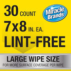 Miracle Brands Auto Protectant Wipes - 30 Count, Clean & Protect Auto Surfaces Including Finished Leather, Plastic, Vinyl and Rubber