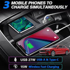 Wireless Car Charger for Mercedes-Benz E-Class Coupe AMG 2016-2023, 15W Fast Charging Phone Charger Pad for Mercedes Benz E350 E450 AMG E53 E63 S Coupe Wagon Convertible Accessories