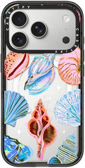 CASETiFY Impact iPhone 17 Pro Case [Slim/Compatible with Magsafe / 8.2 ft. 4X Military Grade Drop Protection] - Seashell - Clear Black