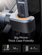 AINOPE Car Phone Holder Mount Vent 2025 Gravity Air Vent Phone Holders for Your Car for iPhone 16 Pro Max with Vent Clip Hand Free Cell Phone Car Mount Holder for iPhone 15 Plus Samsung Silver