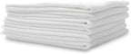 PROJE' Premium Car Care - Polishing Towel - Tagless 400 GSM Microfiber Towel - Scratch-Free & Lint Free - Finishing, Buffing, Drying Microfiber Cloth - 16in x 16in - Pack of 6 - White