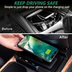 Wireless Car Charger for Honda CR-V/CRV Hybrid 2017 2018 2019, 15W Qi Fast Charging Phone Charger Pad for iPhone Galaxy, Center Console Accessory for 5th Gen CRV, Gift for Honda CR-V Owners