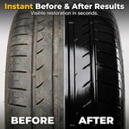 3 PACK Tire Shine Cream, Car Tire Ceramic Coating for Deep Black Gloss, Wheel Cleaning Wax with UV Blocking Dust, Tyre Nourish Cream for Long-Lasting Auto Care