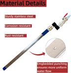 16" Radiator Cleaning Wand,Water and Air Dual-Use Cleaner Wand 4500 PSI Pressure Washer Tool for Car Radiator Flush and Washable Air Filter with 360° Swivel Quick Coupler,Switch and Fitting