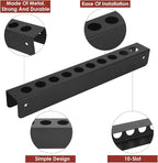 Detail Brush Holder, Detailing Brush Holder, Car Detailing Brush Holder, 10 Holes Car Detailing Brush Holder With Mounting Hardware, Wall Mount Detail Brush Rack for Garage Workshop Hole Size 0.96 In