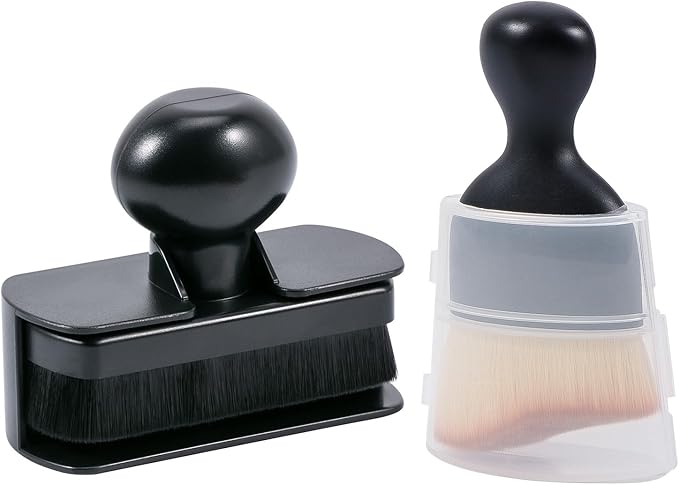 UNIMEIX Tire Shine Applicator Brush Kit Large Vegan Tire Shine Brush with Storage Stand for Vehicles Tire Shine Polish Wax and Car Interior Cleaning