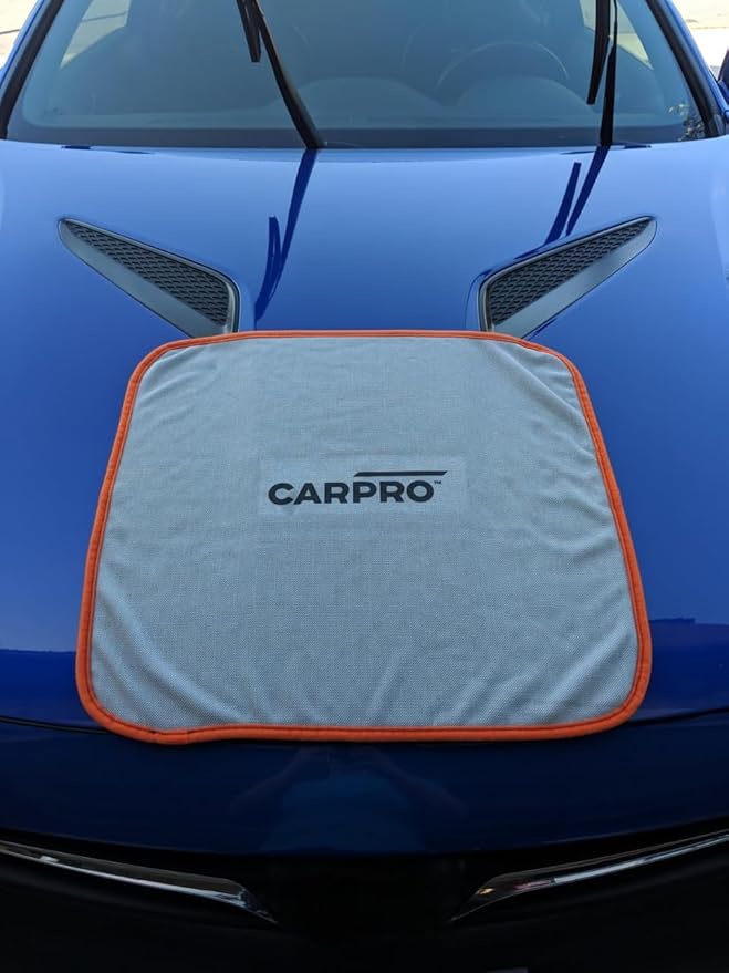 CARPRO DHydrate Drying Towel: Car Wash Towel for Spotless Shine, Microfiber Edge, Lint & Tag Free, Cleaning Cloth - 20" x 20" (Pack of 1)