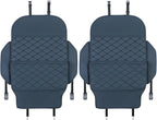 TAIKOO Seat Back Protector + Large Capacity Pocket Storage Organizer,Preventing the Impact of Children Stepping on the Seat Backrest (Blue)