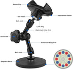 Mippko Magnetic Phone Holder,Heavy Duty Phone Mount for Truck/Tractor/Forklift/Boat/Motor Vehicles,Fit 3.5~7.5" iPhone/Nexus/Smartphone,360°Adjustable Arm 3.46" Magnetic Base