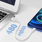 1Ft Short USB A to C Cable for Apple Carplay Cable for iPhone 17/17 Air/16/16e/15 Pro Max Plus Car Charger Charging Cord