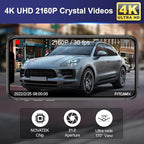 Fitcamx 4K Dash Cam Suitable for Porsche Macan 95B Panamera 970 Cayenne 958 92A E2 (Model B), OEM Factory Look, 2160P UHD Video, Built-in WiFi & APP, Loop Recording, G-Sensor, Easy to Use, 64GB Card