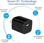 Single Port Charging Block, 4Pack 1A/5V Black Wall Charger Box USB Charging Plug Cube Brick for iPhone 17 16 Pro 15 14 Pro Max 13 12 Plus,Samsung Galaxy S25 S24 S23 A15 A14,Moto,Android Phone Chargers
