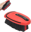 Carpet Cleaning Brush & Upholstery Brush Set, Hard Bristle Carpet Scrub Brush, Rug Brush, Couch Cleaner Brush, Fabric/Leather Detail Brush for Car, Home & Outdoor Furniture (Red)