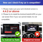 Carlinkit Wireless CarPlay USB Adapter Only Compatible with Android car radios. only for Android Version 4.4.2 or Above. APK Must be Successfully Installed Before use. Model:CPC200-CCPA
