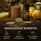 100% Pure Eucalyptus Lemon Essential Oil - 0.34 Fl Oz - Eucalyptus Lemon Oil for Hair, Skin, Diffuser, Aromatherapy & DIY Candle Making Scent