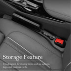 Car Seat Gap Filler 2-Pack, Universal Car Seat Gap Filler Organizer, Seat Gap Plug – Fills Gap Between Seat & Console, Drop-Proof Guard for Phones, Keys & Cards, Fits Cars, SUVs, Trucks, Black